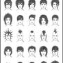 Men's Hair - Set 7
