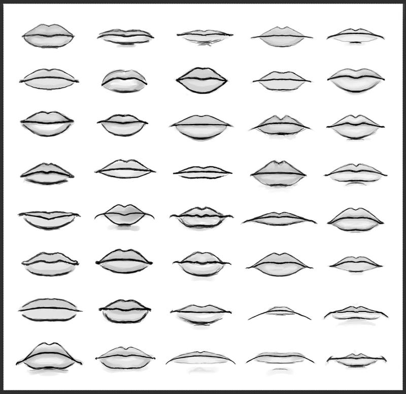 Lip Shapes by dark-sheikah