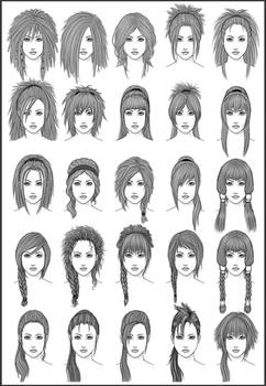 Women's Hair - Set 3