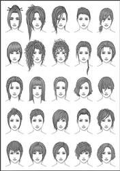 Women's Hair - Set 4 by dark-sheikah