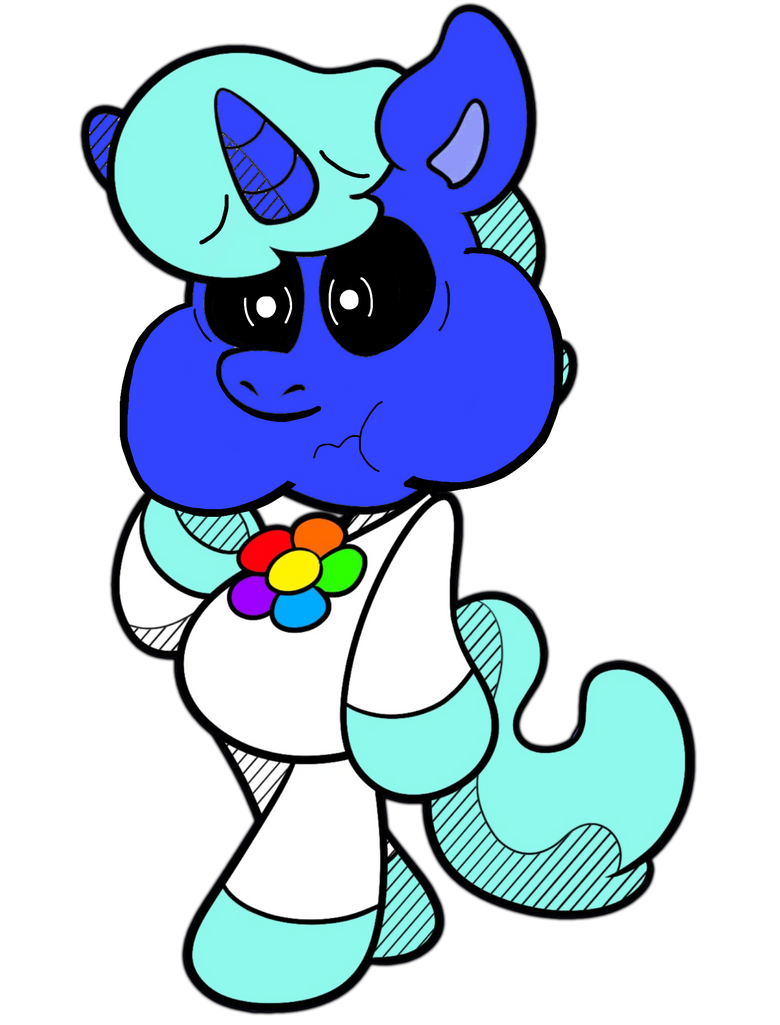 CraftyCorn holds her breath turns blue by JoeThunderFox2004 on DeviantArt