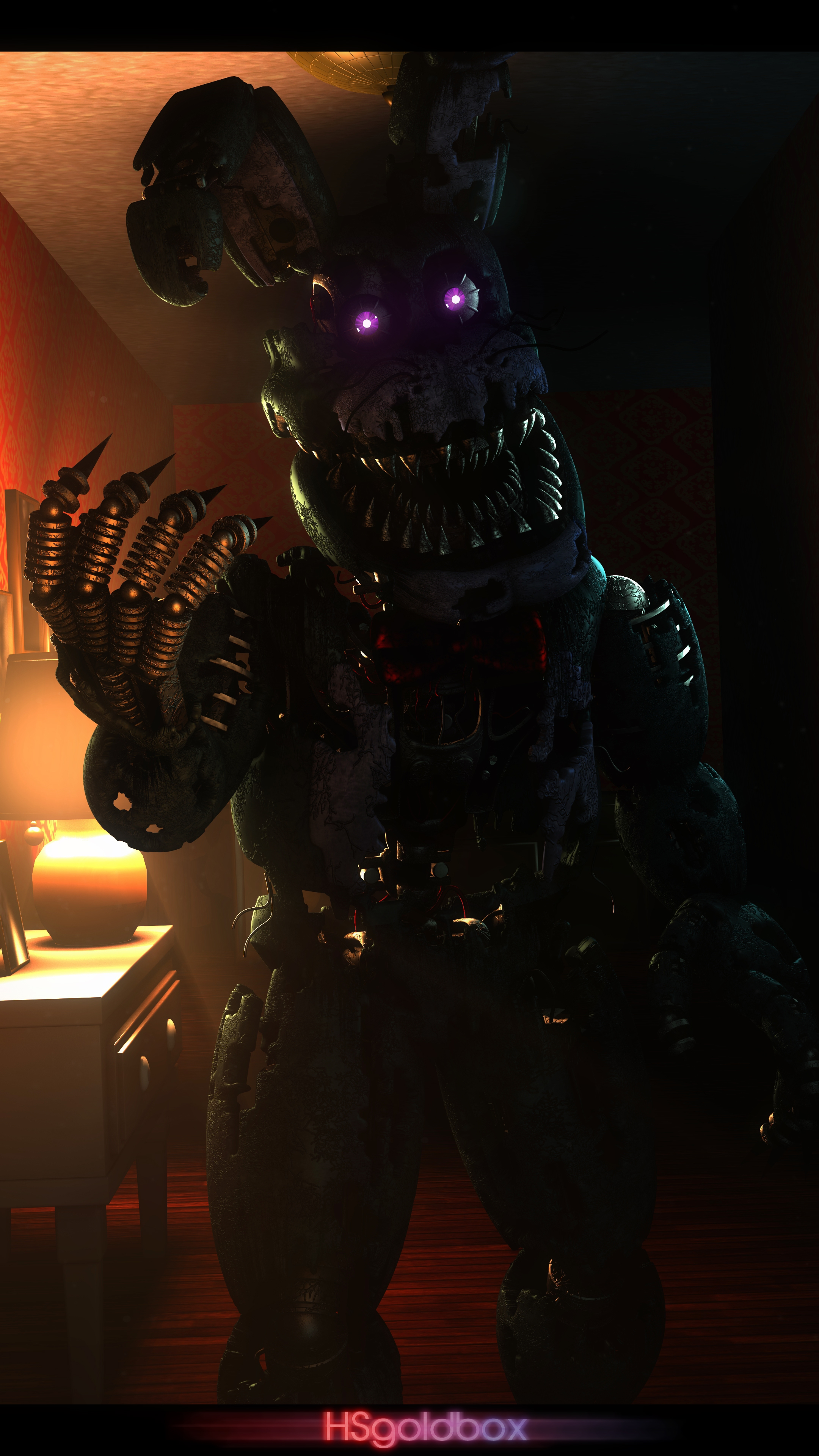 FNAF SFM] Nightmare Bonnie by HSgoldbox