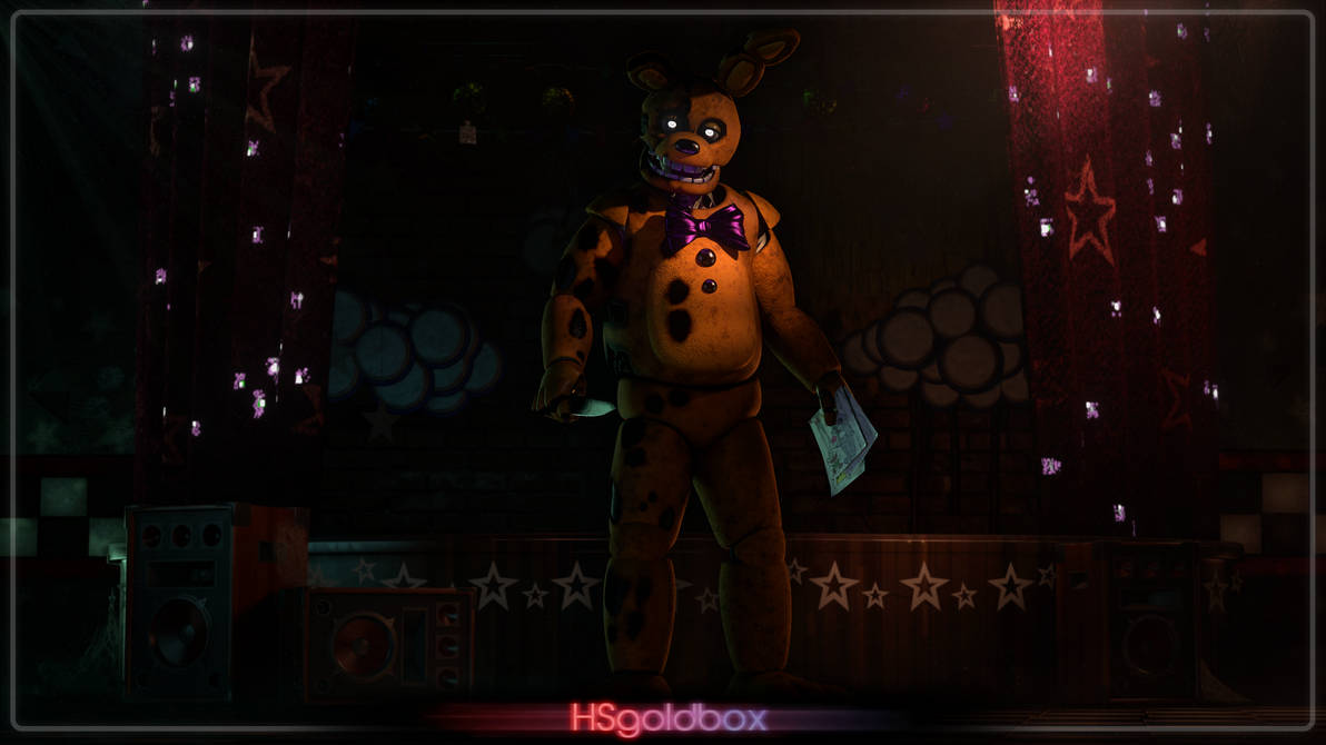 Yellow Rabbit Fnaf Coloring Page