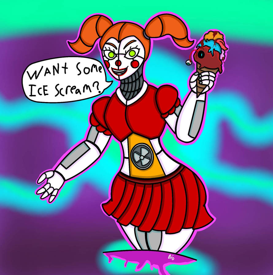 Circus baby offers you some ice scream by bio145 on DeviantArt