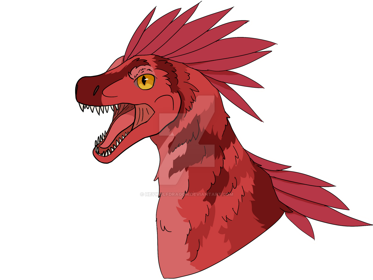 Ruby the Raptor {RIP} by HeyWolfDragon on DeviantArt