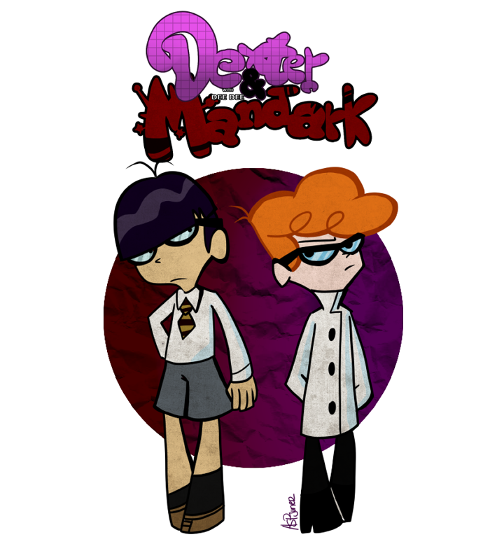Dexter and Mandark with Dee Dee by Crescent-Mond on DeviantArt