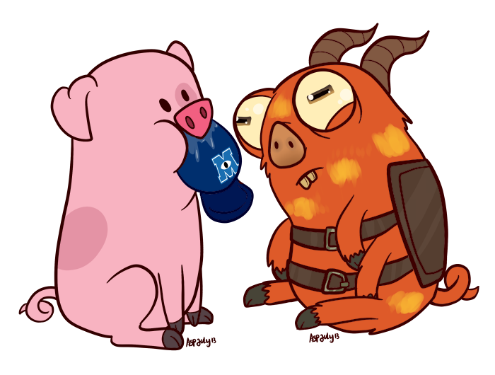 Pig Ranl Pig Pals by Crescent-Mond on DeviantArt