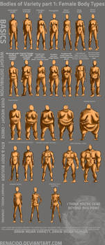 Bodies of Variety pt 1: Female body types