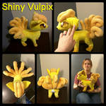 Shiny Vulpix Plush 2.0 (SOLD) by SabakuNoYoukai