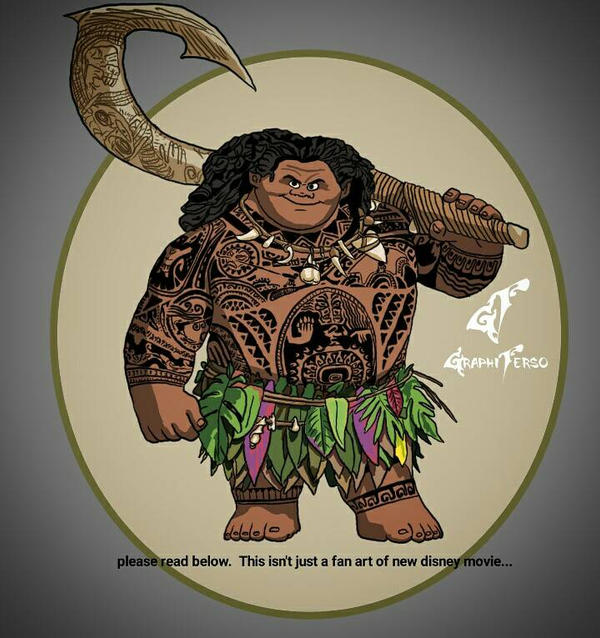 Maui From Moana Movie By Graphiperso On Deviantart Maui From Moana Movie By Graphiperso On Deviantart