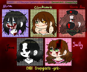 Chibi CreepyPasta girls (Pt 1)