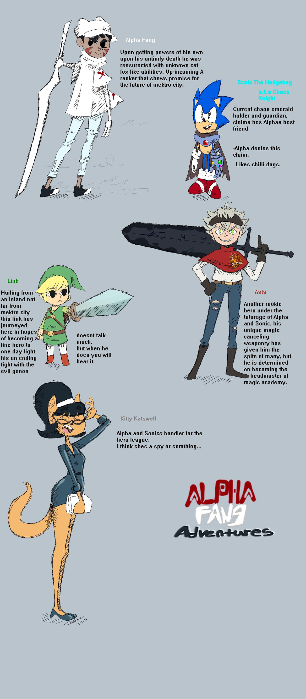 Alpha Fang Adventures characters and things by Gl33zy on DeviantArt