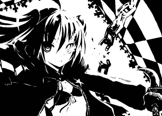 Black Rock Shooter BxW