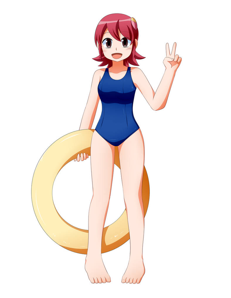 Meiru Meiru in a Blue swimsuit from Episode 5 by Batmanvs on DeviantArt