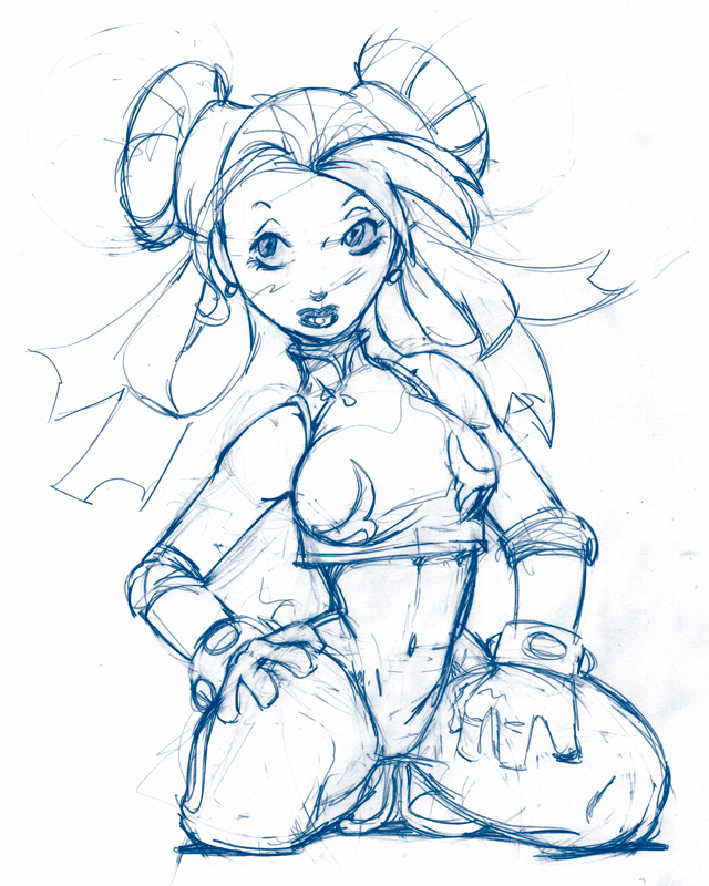 chun li sketch 2