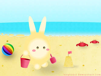 Bunny at the beach