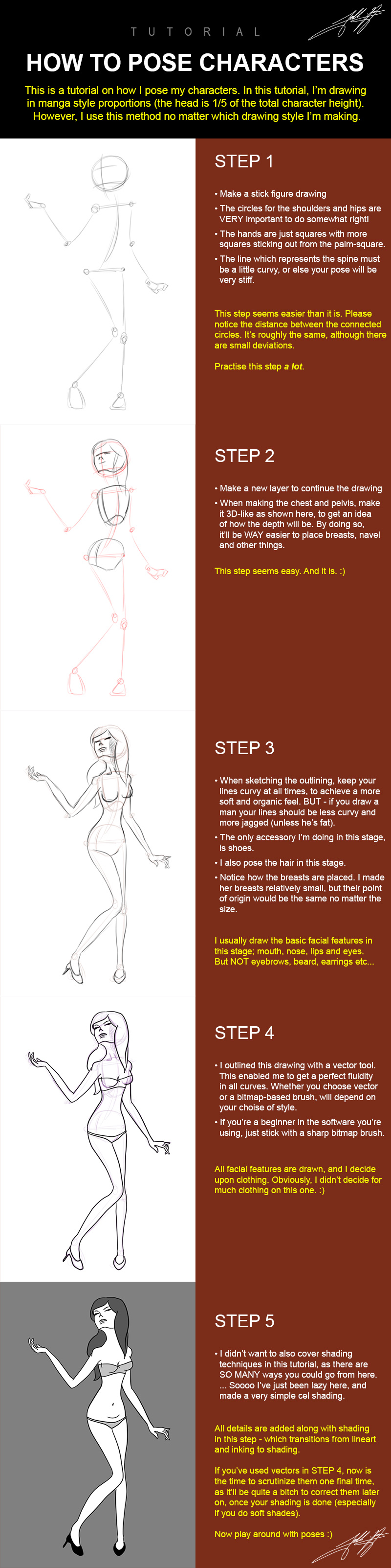 Tutorial: Posing/drawing a character