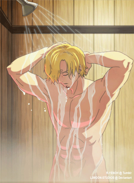 Sanji-shower animation by L3Moon-Studios