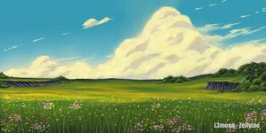 Studio Ghibli Painting Landscape