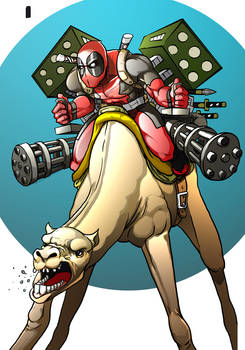 Deadpool on a Camel WiP