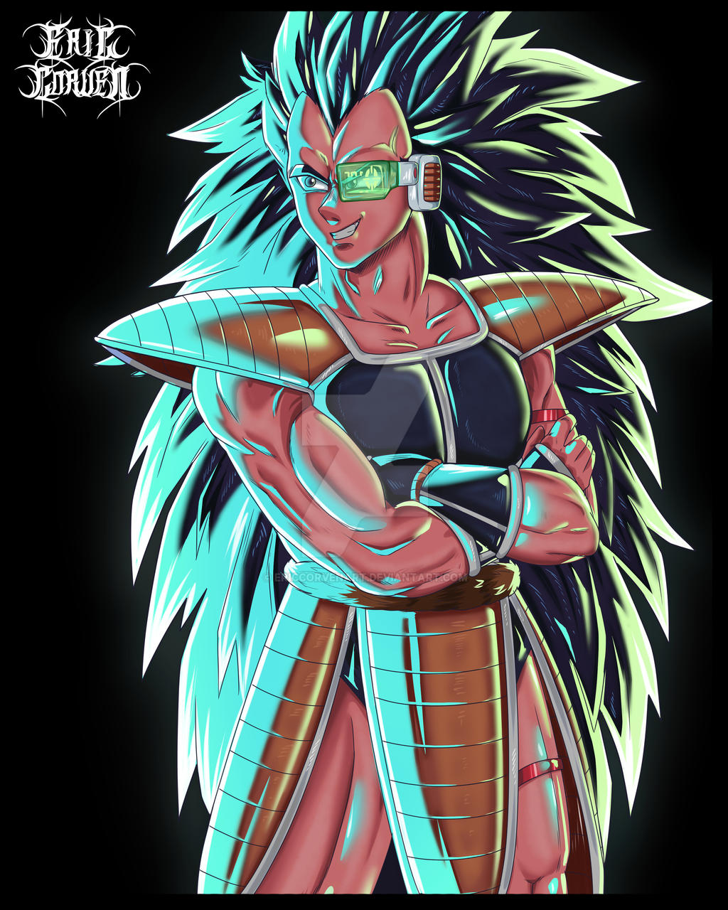 Raditz Smiling RADITZ by EricCorvenArt on DeviantArt