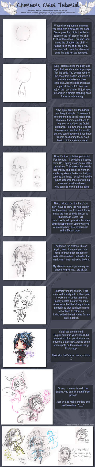 Chibi Tutorial by cherubchan