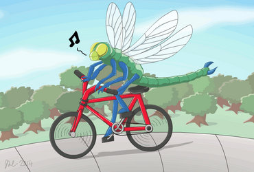 Cycling Dragonfly-Gif