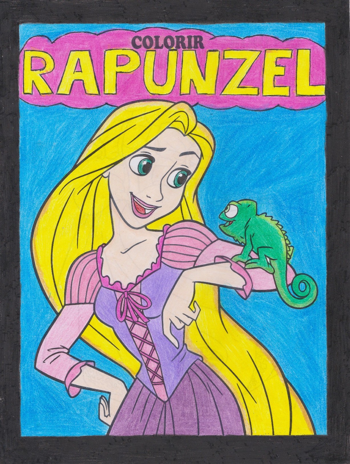 Princesa Rapunzel para Colorir - Desenhos para Pintar da Disney