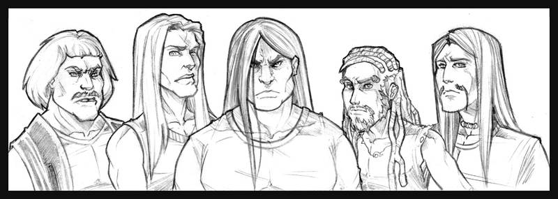 Dethklok Lineart