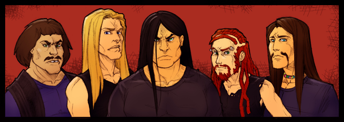 Dethklok Lineup Illustration by dawnbest on DeviantArt