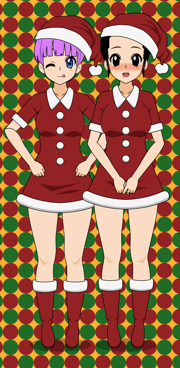 DBZ: Kisekae 2- Christmas Bulma And Chi-Chi