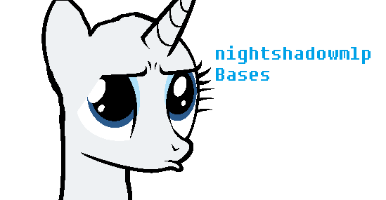 Mlp Pouting Base Bases!!! by nightshadowmlp on DeviantArt
