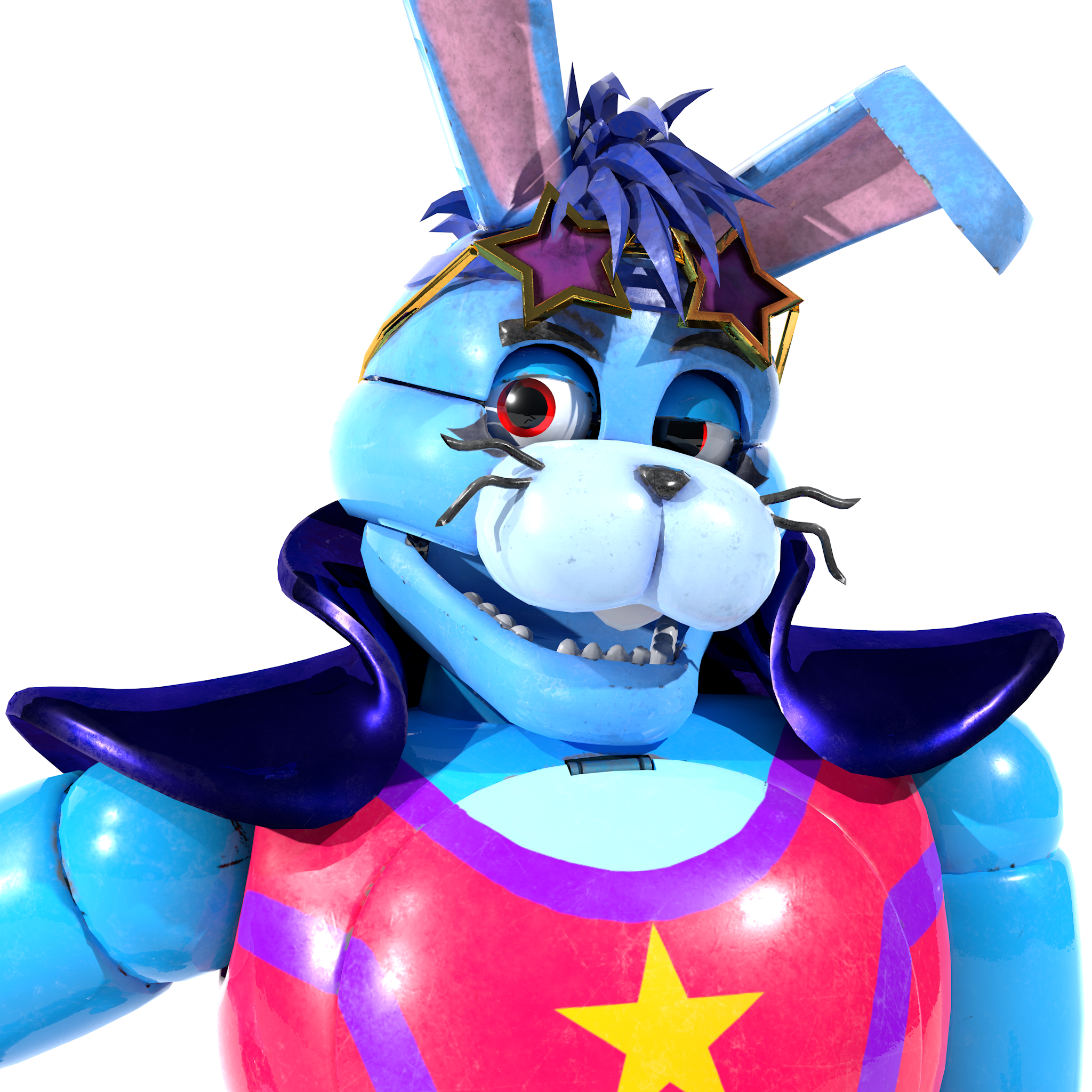 Glamrock Bonnie  FNAF Security Breach Ruin - 3D model by Luque