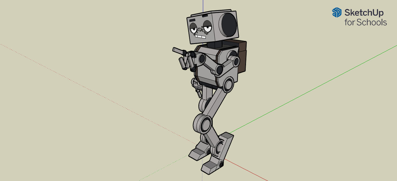 Robot (angle 2) by FeralBlueDraws on DeviantArt