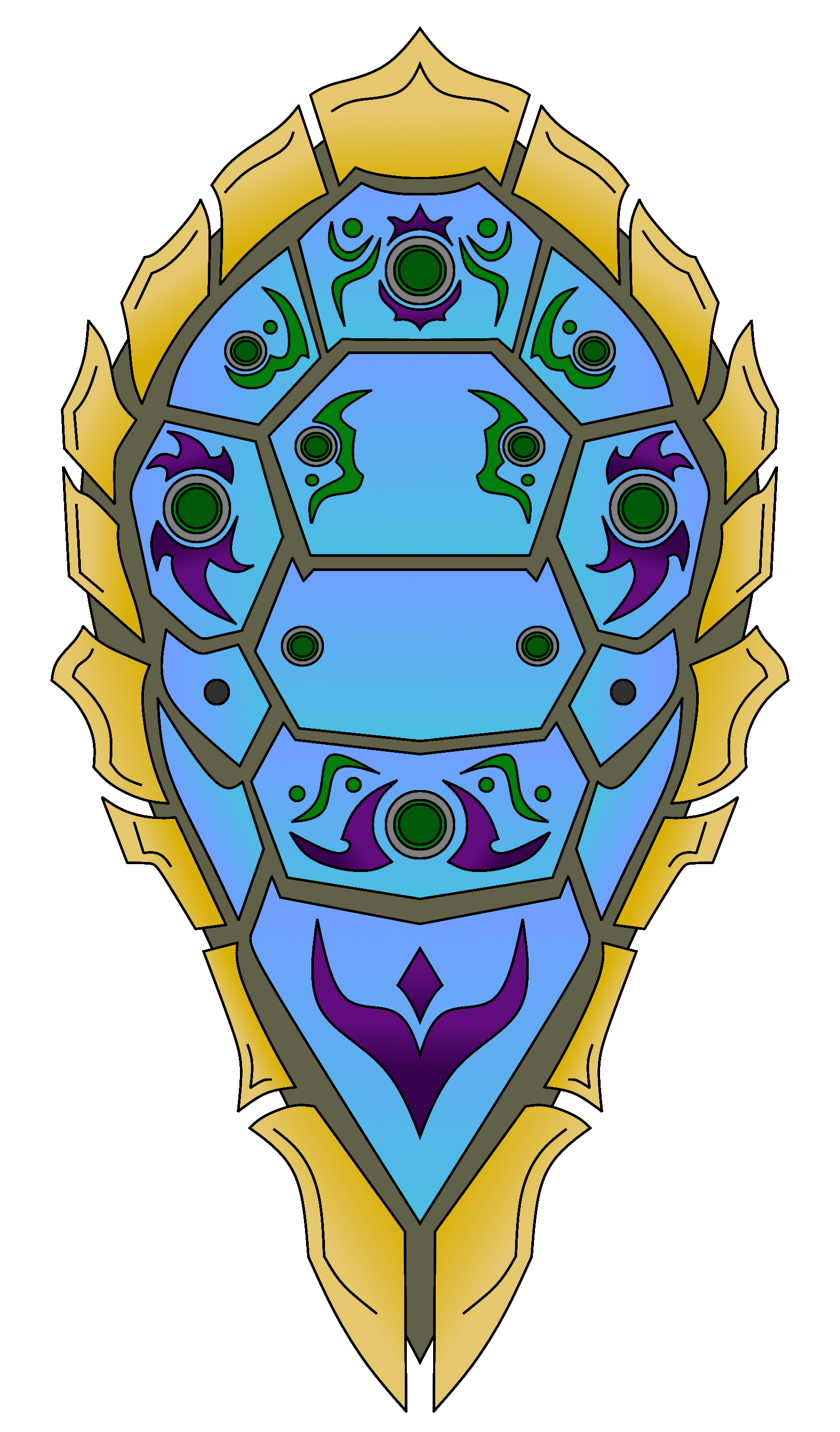 Turtle Shell Shield Designs ApplewoodArt Commission: Turtle Shield by NeonBlacklightTH on DeviantArt