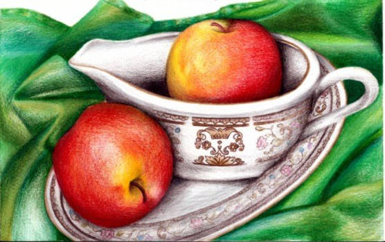 Fruit, Cup, and Saucer