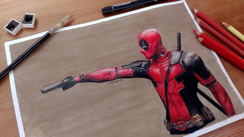 Deadpool Colored Pencil Drawing By Shreyas pailkar On DeviantArt deadpool-colored-pencil-drawing-by-shreyas-pailkar-on-deviantart
