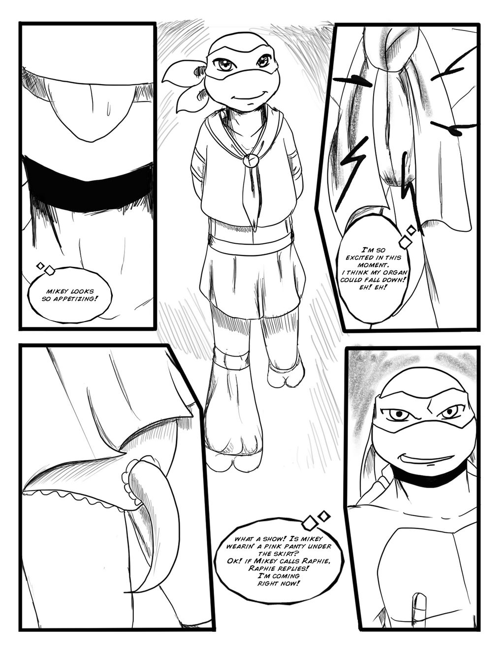 TMNT - Seifuku Mikey: Page 6