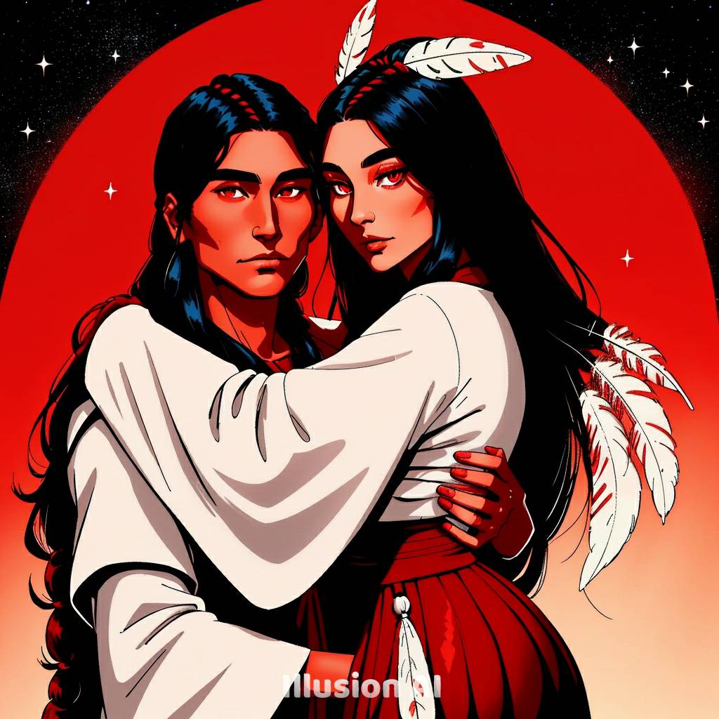 Native American couple by Lokestar0 on DeviantArt