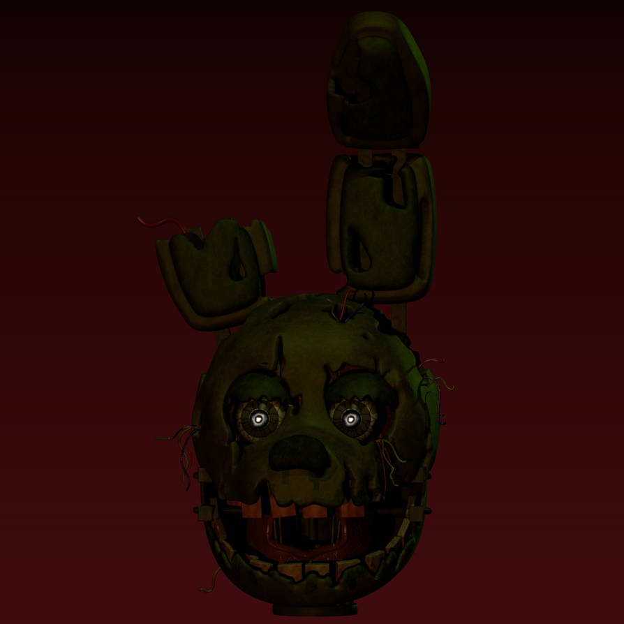 Springtrap Head V2 by ToxyTheFox0 on DeviantArt