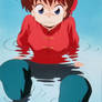 Ranma in water