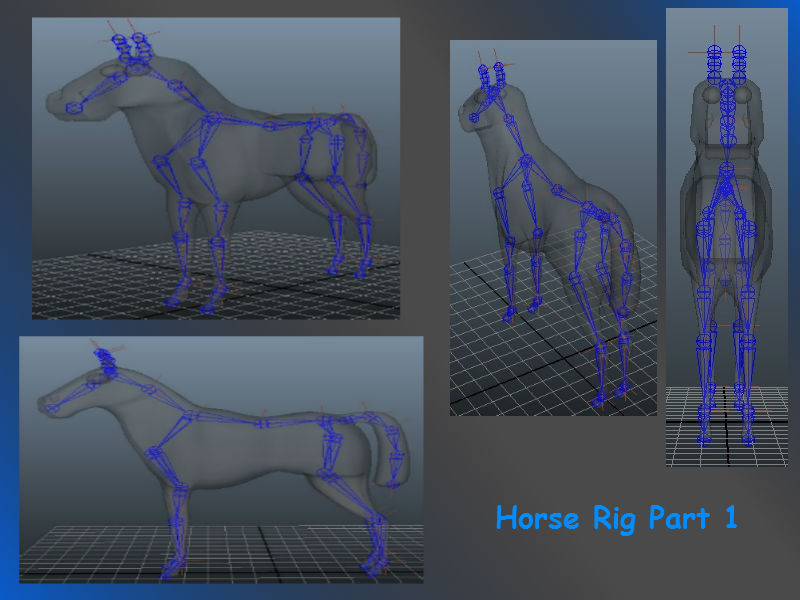 Disassembled Animal Rigs Horse Rig part 1 by kayler19 on DeviantArt