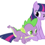 mlp/ twilight and spike 01