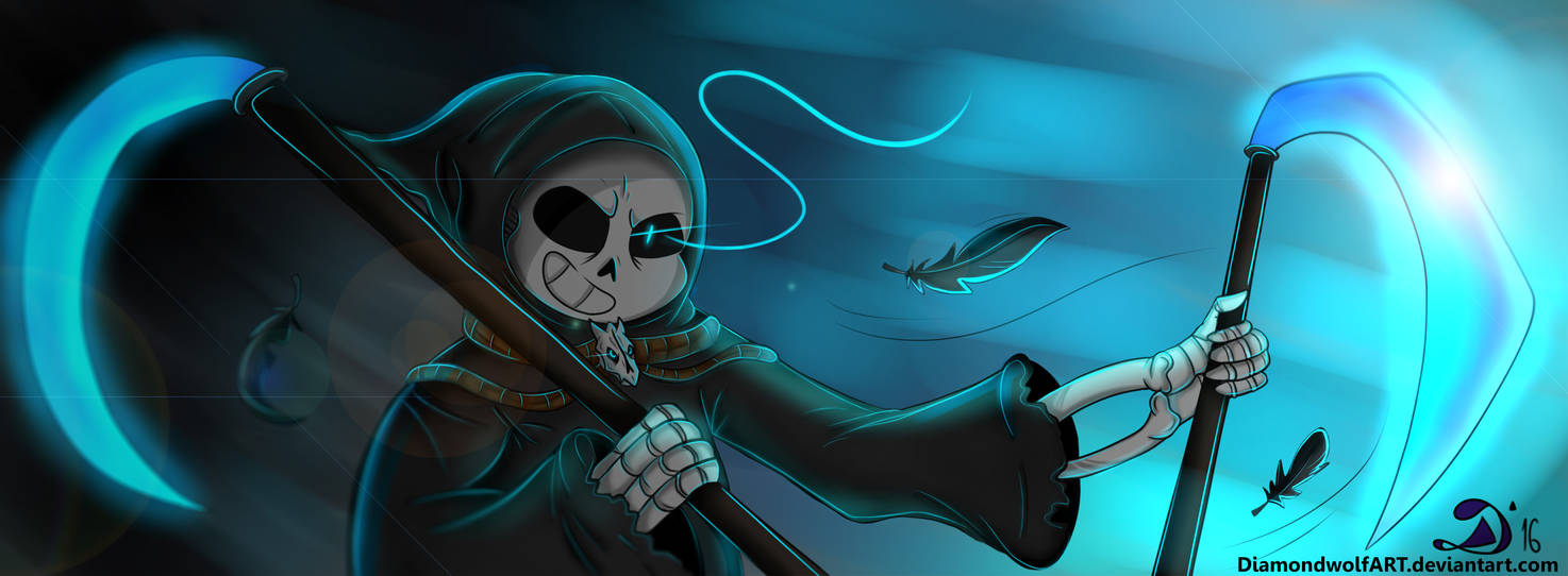 Reaper Sans - Reapertale (by BIfA) by BasedtrovertArtist on DeviantArt