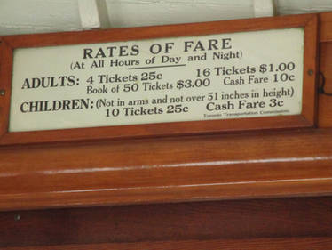 Rates of Fare