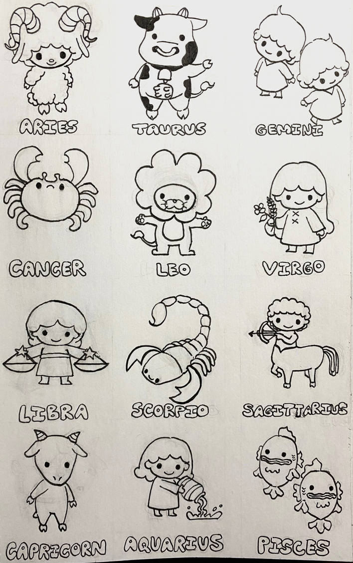 Sanrio Zodiac signs by sillybeings on DeviantArt
