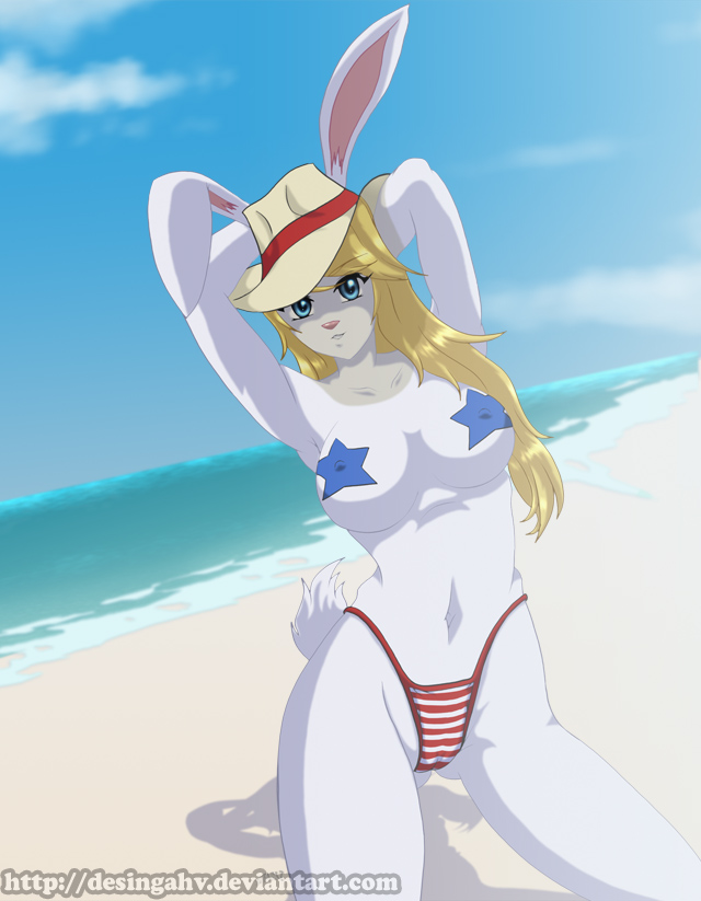 Bunny Time - Independence Bunny