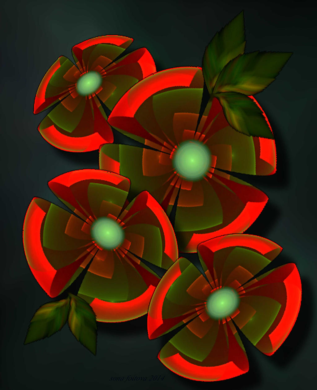 abstract flowers-APO