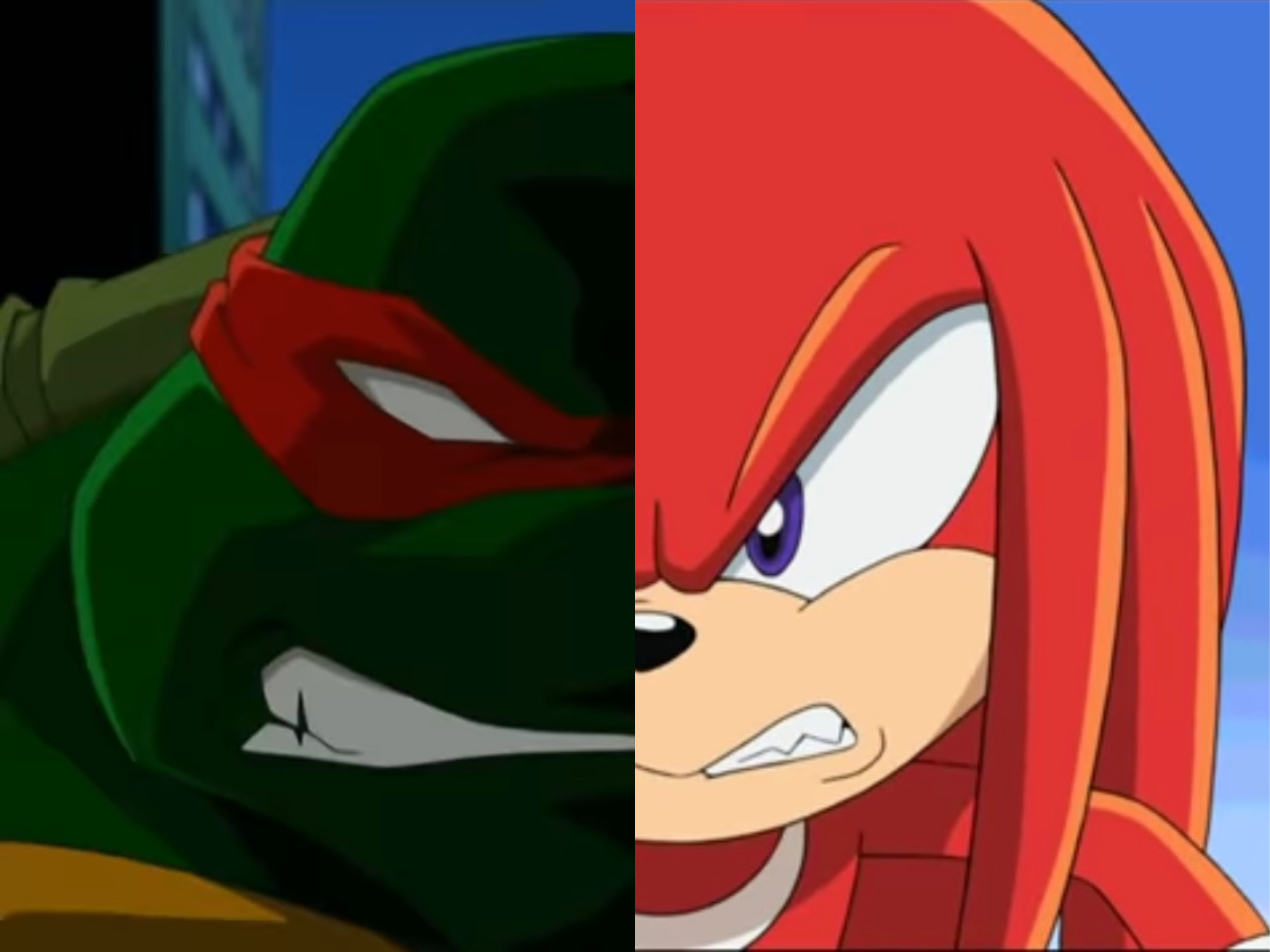 Knuckles Vs Raphael Raphael and Knuckles by KendlBoettcher on DeviantArt