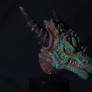 Rocky dragon bust  side view